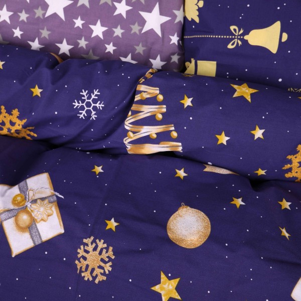 Фото - Комплект постельного белья MirSon Ranforce Elite 17-0877 Midnight Christmas 220х240 (2200012194805)